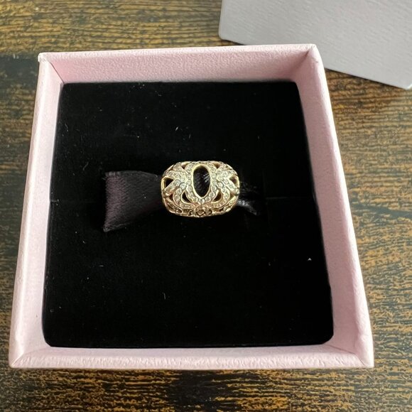 NIB Pandora 14K Gold Heart of Luxury #757557 CZ - Picture 4 of 6